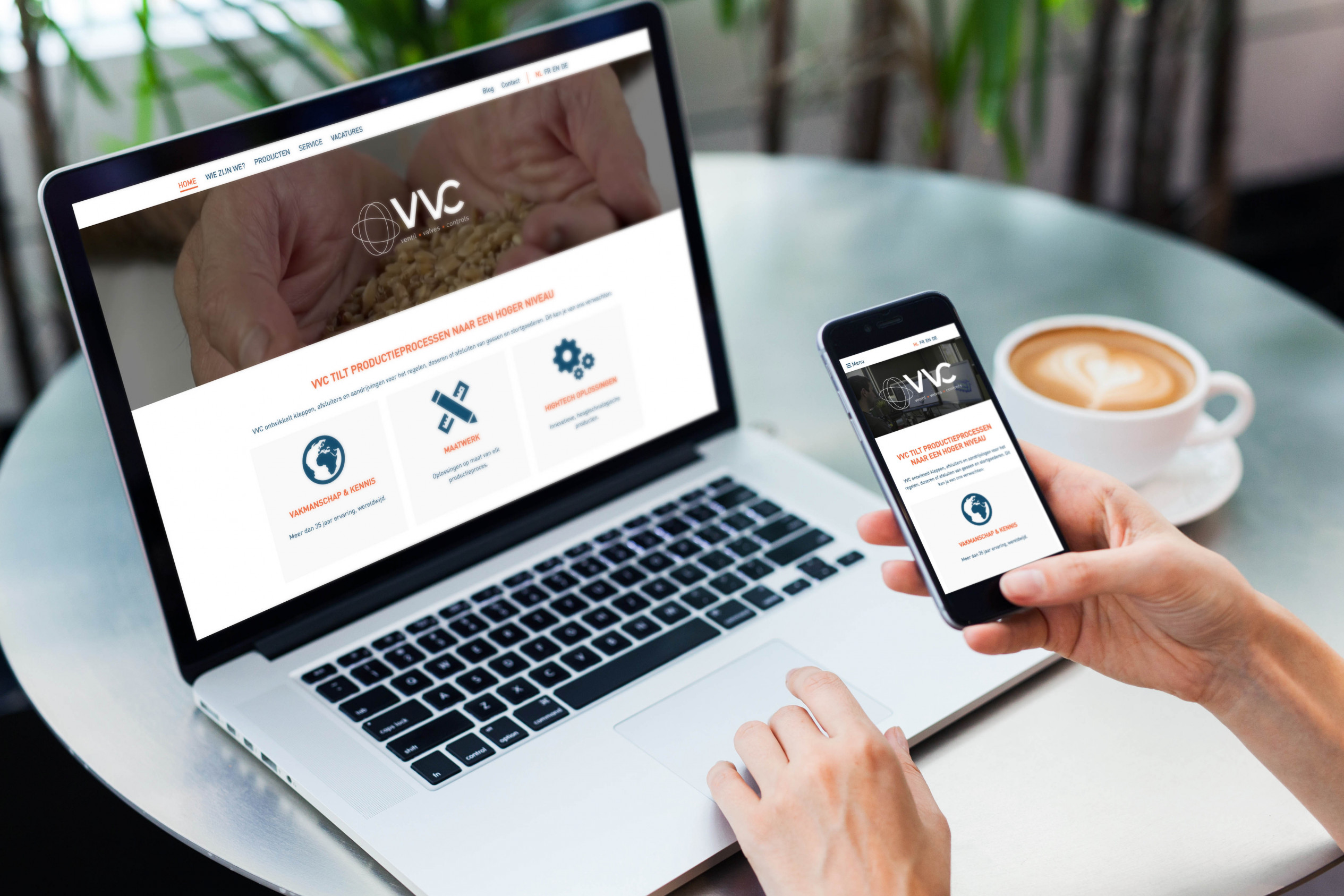 VVC Valves Corporate Branding Website Artex Nieuw
